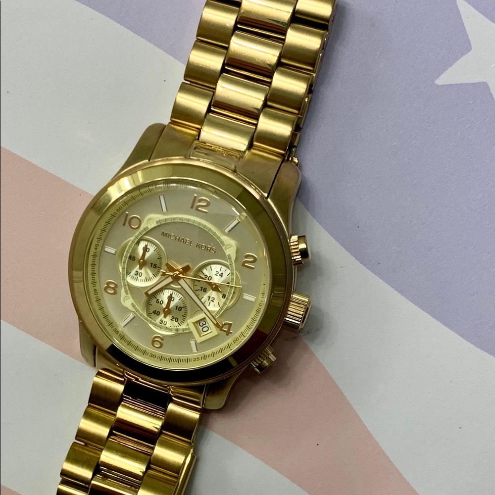 Michael Kors Men’s Runway Gold Stainless Steel